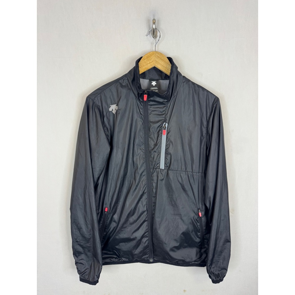 Descente Dualis Mens Black Mesh Lined Windbreaker Jacket S212WDWB28 Size XS S